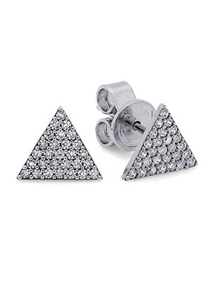 Betsey Johnson Woven Cluster Round Stud Earring - Silver