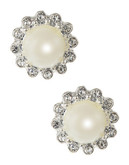 Lauren Ralph Lauren Floral Faux Pearl Stud Earrings - Pearl