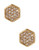 Lauren Ralph Lauren Pave Hexagon Stud Earrings - Gold