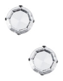 R.J. Graziano Crystal Headlight Earrings - Gunmetal