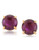 Carolee Modern Rosé Stone Pierced Earrings Gold Tone Crystal Stud Earring - Yellow