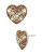 Betsey Johnson Crystal Heart Stud Earring - PINK