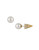 Sam Edelman Pearl Pave Stud Earrings - WHITE