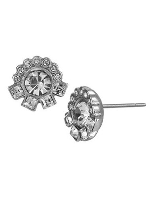 Sam Edelman Set Stone Stud Earrings - Silver