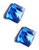 A.B.S. By Allen Schwartz Crystal Cube Earrings - Multi