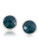 Carolee Gems and Tonic Green Stud Pierced Earrings Silver Tone Crystal Stud Earring - Grey