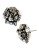 Betsey Johnson Bow And Flower Cluster Round Stud Earring - SILVER