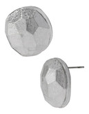 Robert Lee Morris Soho Molten Metal Stud Earring - Silver