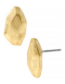 Robert Lee Morris Soho Big Stone Metal Stud Earring - Gold