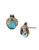 Betsey Johnson Crystal Bug Stud Earring - Blue