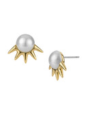Sam Edelman Pearl Spike Stud Earrings - White