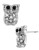 Betsey Johnson Crystal Owl Stud Earring - CRYSTAL