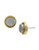 Sam Edelman Round Flat Metal Stud Earrings - Grey
