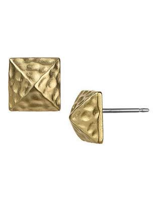 Sam Edelman Pyramid Stud Earrings - Gold