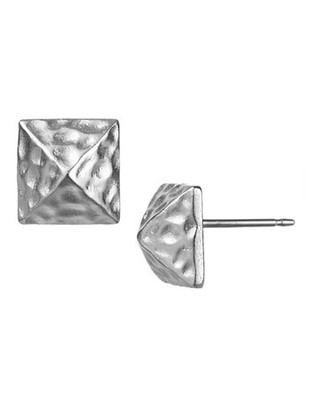 Sam Edelman Pyramid Stud Earrings - Silver