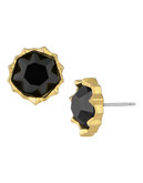 Sam Edelman Small stone stud earring set - Black/Gold