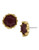 Sam Edelman Small stone stud earring set - Burgundy