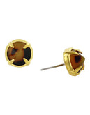 Vince Camuto Gold Plated Resin Stud Earring - Gold