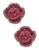 Betsey Johnson Rose Stud Earrings - Pink