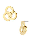 Kenneth Cole New York Gold Three Circle Stud Earring - Gold