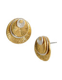 Kenneth Cole New York Twotone Multi Disc Stud Earring - Gold