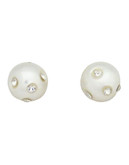 Anne Klein Metal Pearl Stud Earring - Pearl
