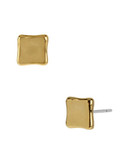 Robert Lee Morris Soho Small Gold Concave Square Stud Earring - Gold