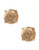 Lucky Brand Gold Tone Rock Crystal Stud Earrings - Gold