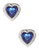 Expression Sterling Silver Heart Studs - Silver