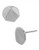 Kenneth Cole New York Shiny Metal Item Metal Stud Earring - Silver