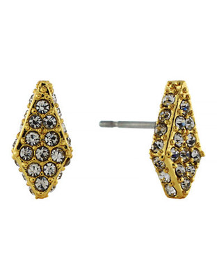 Vince Camuto On Point Pave Items Gold plated base metal Glass Stud Earring - Gold