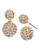 Cezanne Metal Crystal Stud Earring - Gold