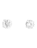 Nine West Round Button Earring - Silver