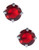 Expression Candy Stud Earrings - Red