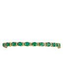 Effy 14K Yellow Gold Diamond And Emerald Bracelet - Emerald