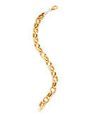 Fine Jewellery 14K Yellow Gold And Sterling Silver Oval Rolo Link Bracelet - Auragento (Silver/Gold)