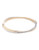 Fine Jewellery 14K Yellow Gold And Sterling Silver Diamond Cut Cross Over Bangle - Auragento (Silver/Gold)