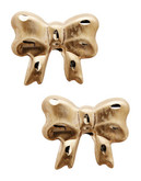 Fine Jewellery Children's 14kt Yellow Gold Bow Earrings - Yellow