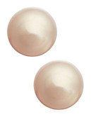 Fine Jewellery Girls 14K Pink Pearl Stud Earrings - Pearl