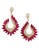 Effy 14K Yellow Gold Diamond Ruby Earrings - Ruby