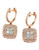 Effy 14K White and Rose Gold 1.29ct Diamond Earrings - Diamond