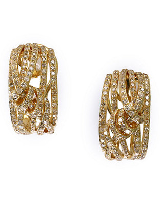 Effy 14k Yellow Gold Diamond Earrings - Diamond