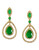Effy 14K Yellow Gold Diamond Emerald Earrings - EMERALD