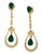 Effy 14K Yellow Gold Diamond And Emerald Earrings - Emerald