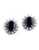 Effy 14K White Gold Diamond And Sapphire Earrings - Sapphire