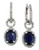 Effy 14K White Gold Diamond Sapphire Earring - Sapphire