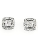 Effy 14K White Gold 0.50ct Diamond Earrings - Diamond