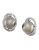 Effy 14K White Gold Diamond And 10mm Tahitian Black Pearl Earrings - BLACK PEARL