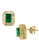 Effy 14K Yellow Gold Emerald And Diamond Earrings - Emerald