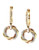 Effy 14K Tri Coloured Gold with 0,22ct Pink Diamond Earrings - Tri Colour Gold